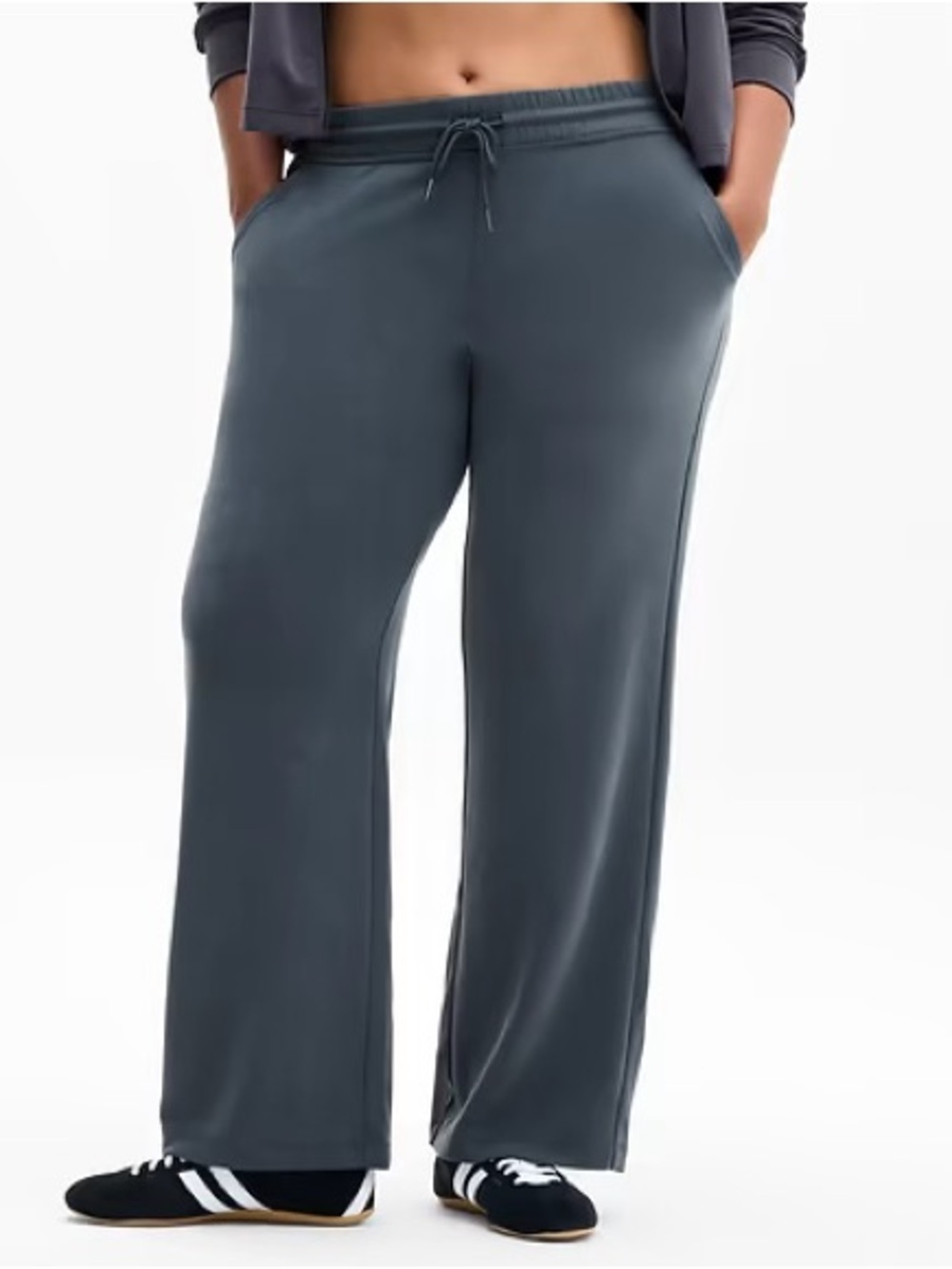 Athleta Seasoft Mid Rise Straight Pants Women’s Size 2X Soft Knit Loungewear